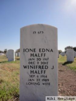 Ione Edna "sissy" Johnson Halff