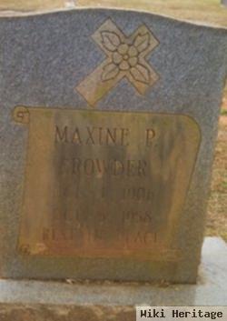 Maxcine P. Crowder