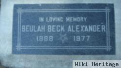 Beulah Beck Alexander