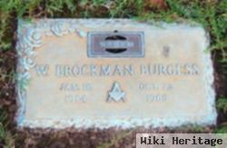 W Brockman Burgess