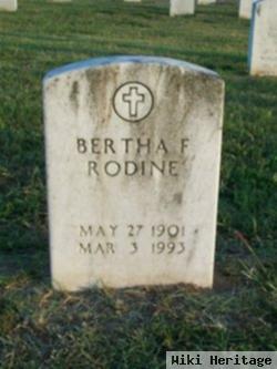 Bertha F Starr Rodine