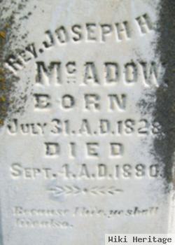 Rev Joseph H. Mcadow