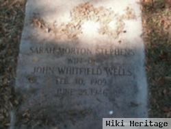 Sarah Morton Stephens Wells