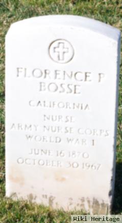 Florence P Bosse