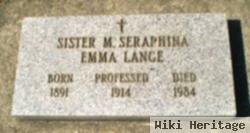 Sr M. Seraphina (Emma) Lange