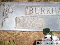 N. W. "nannie" Burkhart