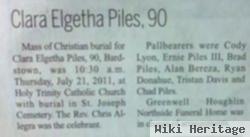 Clara Elgetha "elgetha" Downs Piles