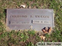 Christina E "christine" Bach Wickham