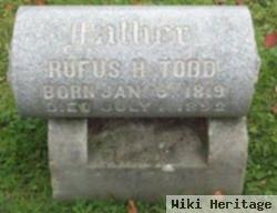 Rufus H Todd