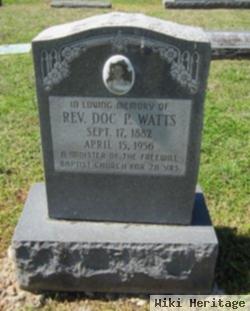 Rev D. P. "doc" Watts