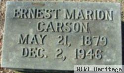 Dr Ernest Marion Carson