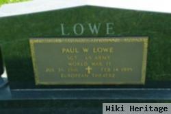 Paul W Lowe