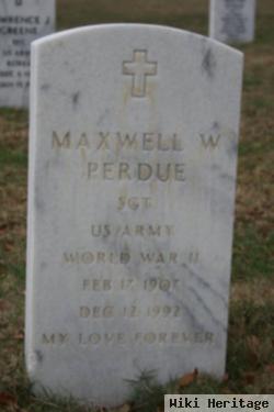 Maxwell W Perdue