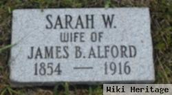 Sarah A "sallie" Wheeler Alford