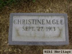 Christine M Gee