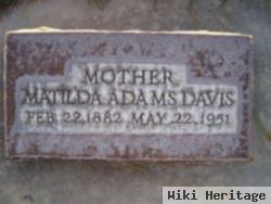 Matilda "tillie" Adams Davis