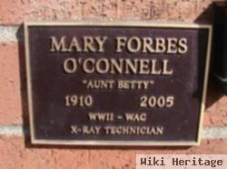 Mary "aunt Betty" Forbes O'connell