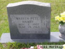 Warren Pete Hamby