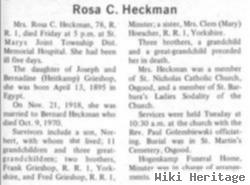 Rosa C Grieshop Heckman