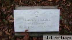 Maj Klaus J. Fraime