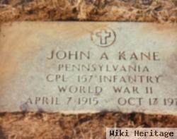 John A Kane