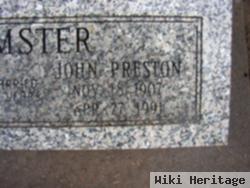 John Preston Seamster