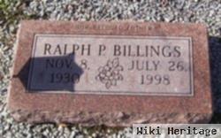 Ralph P Billings