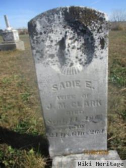 Sadie E Clark