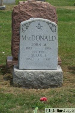 John M Macdonald