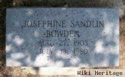 Josephine Lumly Sandlin Bowden