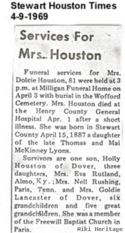 Dolcie Lyons Houston