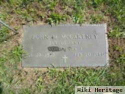 Pvt John M Mccartney