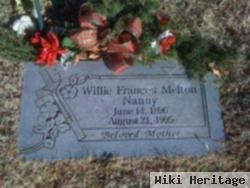 Willie Frances "nanny" Melton