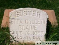 Henrietta Leone "etta" Collett Blaine