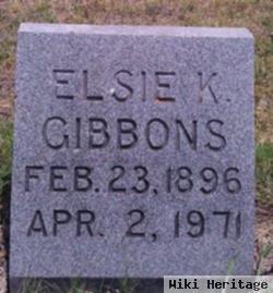 Elsie K Gibbons