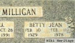 Betty Jean Hronek Milligan