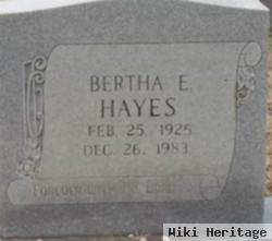 Bertha E Hayes