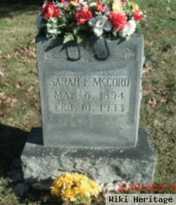 Sarah Frances Mangrum Mccord