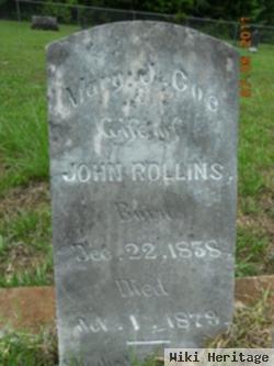 Mary J Coe Rollins