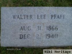 Walter Lee Pfaff