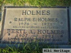 Ralph E Holmes