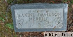 Maxine Davidson Merrill