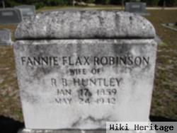 Fannie Flax Robinson Huntley