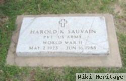 Pvt Harold K. Sauvain