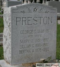 George D Preston