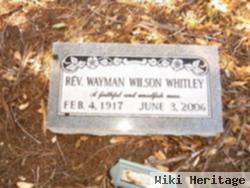 Rev Wayman "whit" Whitley