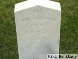 Pvt John Dorman