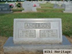 Mary A Sutherlin Anderson