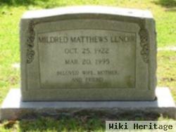 Mildred Matthews Lenoir