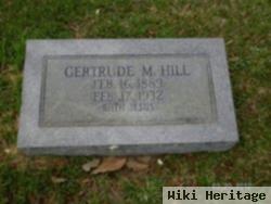 Gertrude M Hill